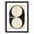 Symmetrical Minimalist Art - Black and White Geometric Canvas Decor