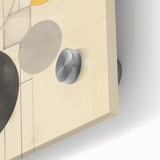 Modern Geometric Electric Art - Abstract Circle and Line Canvas Decor