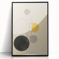 Modern Geometric Electric Art - Abstract Circle and Line Canvas Decor