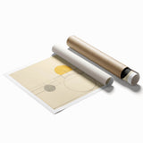 Modern Geometric Electric Art - Abstract Circle and Line Canvas Decor