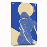 Abstract Electric Silhouette Art – Modern Vibrant Electric Wall Decor