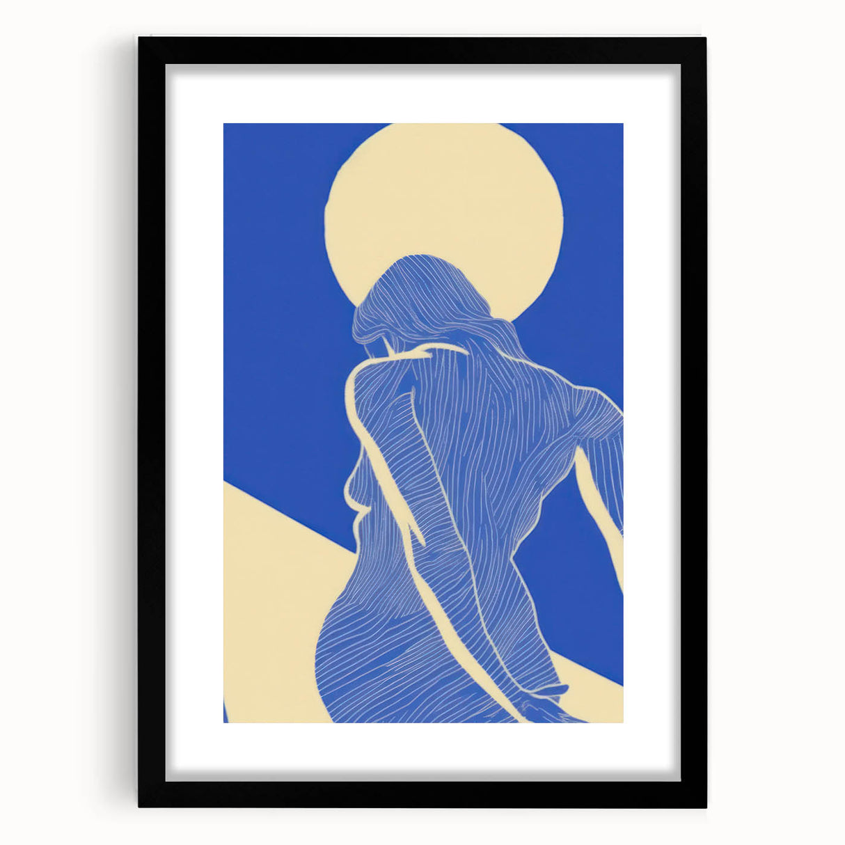 Abstract Electric Silhouette Art – Modern Vibrant Electric Wall Decor