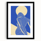 Abstract Electric Silhouette Art – Modern Vibrant Electric Wall Decor