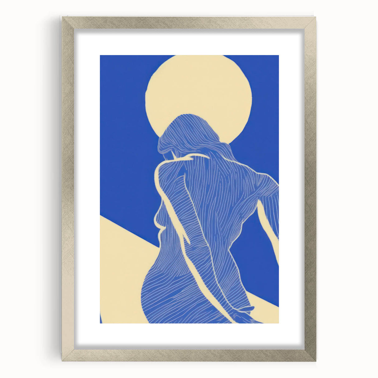Abstract Electric Silhouette Art – Modern Vibrant Electric Wall Decor