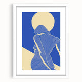 Abstract Electric Silhouette Art – Modern Vibrant Electric Wall Decor