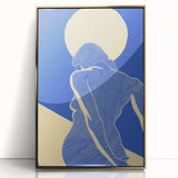 Abstract Electric Silhouette Art – Modern Vibrant Electric Wall Decor