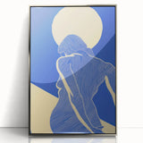 Abstract Electric Silhouette Art – Modern Vibrant Electric Wall Decor