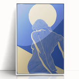 Abstract Electric Silhouette Art – Modern Vibrant Electric Wall Decor