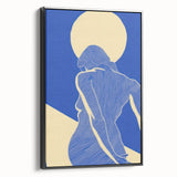 Abstract Electric Silhouette Art – Modern Vibrant Electric Wall Decor