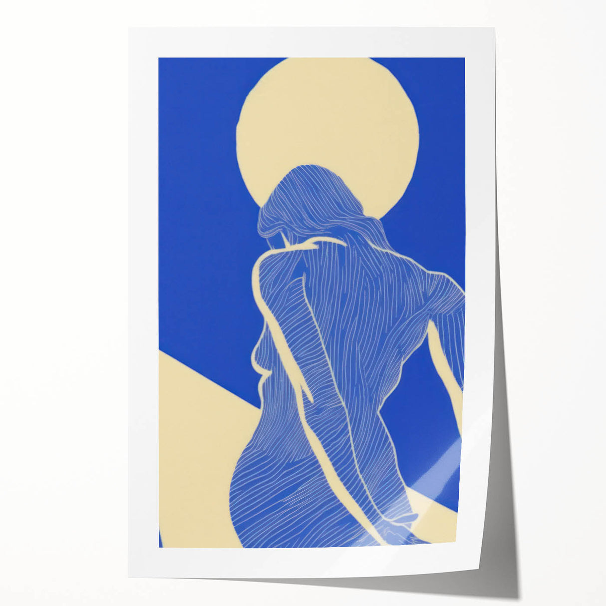 Abstract Electric Silhouette Art – Modern Vibrant Electric Wall Decor
