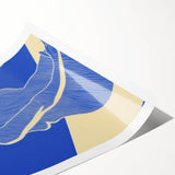 Abstract Electric Silhouette Art – Modern Vibrant Electric Wall Decor