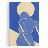 Abstract Electric Silhouette Art – Modern Vibrant Electric Wall Decor