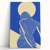 Abstract Electric Silhouette Art – Modern Vibrant Electric Wall Decor