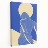 Abstract Electric Silhouette Art – Modern Vibrant Electric Wall Decor