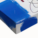 Abstract Electric Blue Wall Art - Modern Vibrant Art Print for Home Decor