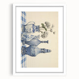 Elegant Electric Art Canvas – Modern Blue Vase Electric Wall Decor