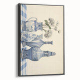 Elegant Electric Art Canvas – Modern Blue Vase Electric Wall Decor