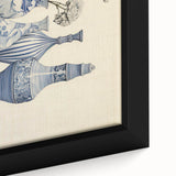 Elegant Electric Art Canvas – Modern Blue Vase Electric Wall Decor