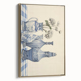 Elegant Electric Art Canvas – Modern Blue Vase Electric Wall Decor