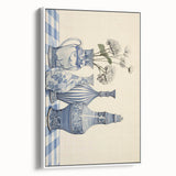 Elegant Electric Art Canvas – Modern Blue Vase Electric Wall Decor