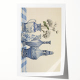 Elegant Electric Art Canvas – Modern Blue Vase Electric Wall Decor