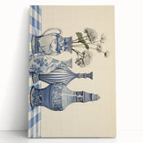 Elegant Electric Art Canvas – Modern Blue Vase Electric Wall Decor