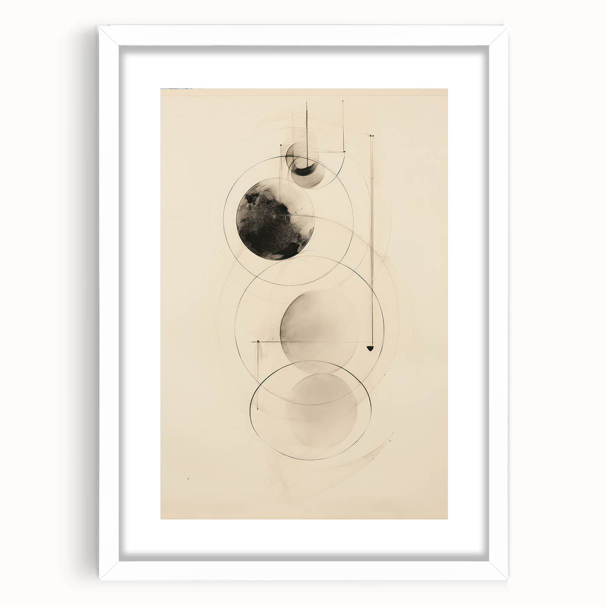 Modern Electric Art Canvas – Abstract Black & White Wall Decor