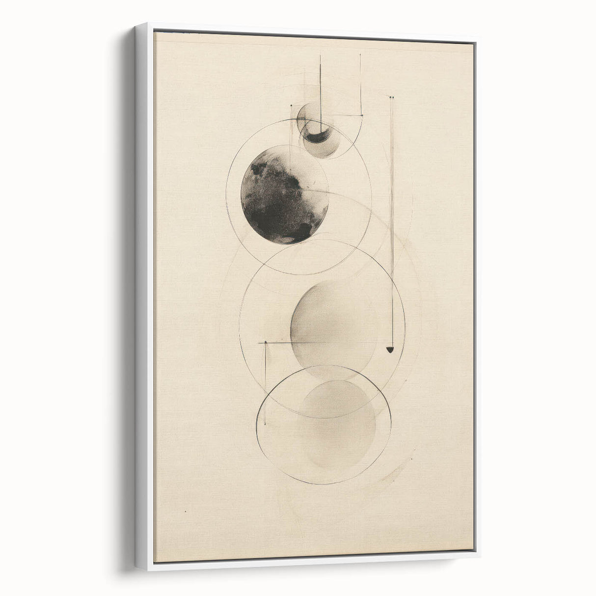 Modern Electric Art Canvas – Abstract Black & White Wall Decor