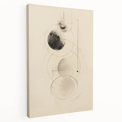 Modern Electric Art Canvas – Abstract Black & White Wall Decor