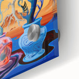 Surreal Electric Art Canvas – Vibrant Abstract Electric Wall Decor