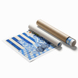 Classic Electric Art Canvas – Blue Floral Vase Electric Wall Decor