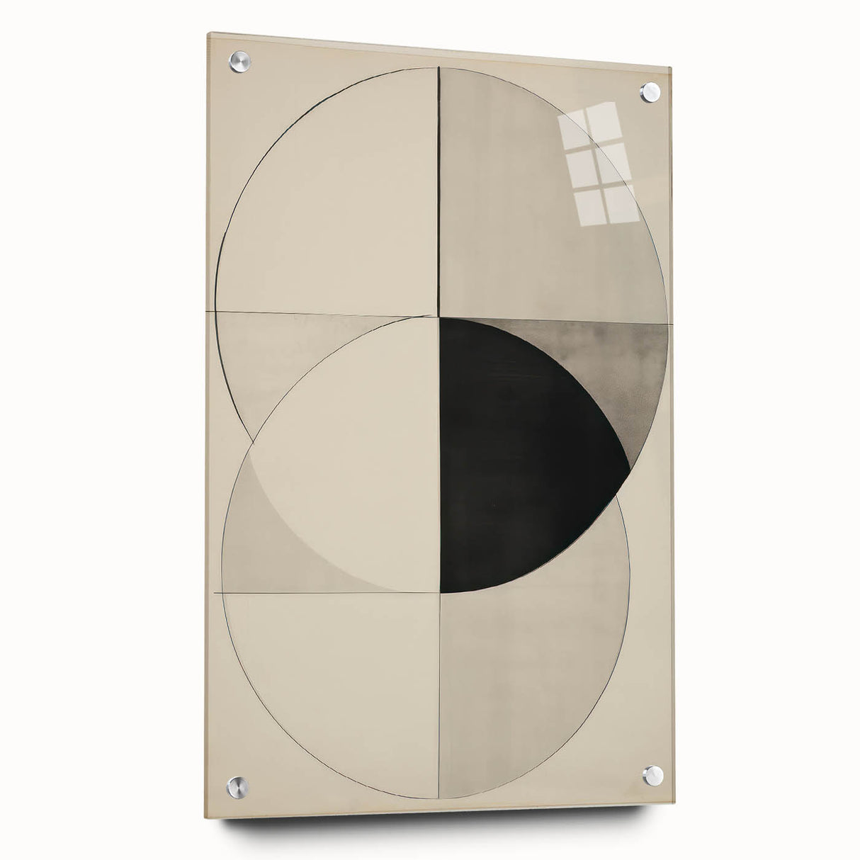 Geometric Electric Art Canvas – Minimalist Black & White Wall Decor