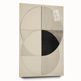 Geometric Electric Art Canvas – Minimalist Black & White Wall Decor