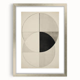 Geometric Electric Art Canvas – Minimalist Black & White Wall Decor