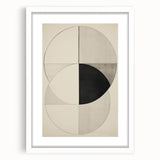 Geometric Electric Art Canvas – Minimalist Black & White Wall Decor