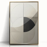 Geometric Electric Art Canvas – Minimalist Black & White Wall Decor