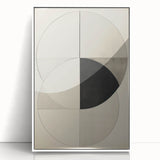 Geometric Electric Art Canvas – Minimalist Black & White Wall Decor