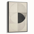 Geometric Electric Art Canvas – Minimalist Black & White Wall Decor
