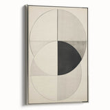 Geometric Electric Art Canvas – Minimalist Black & White Wall Decor
