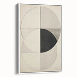Geometric Electric Art Canvas – Minimalist Black & White Wall Decor