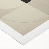 Geometric Electric Art Canvas – Minimalist Black & White Wall Decor