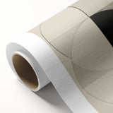 Geometric Electric Art Canvas – Minimalist Black & White Wall Decor