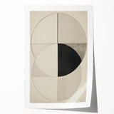 Geometric Electric Art Canvas – Minimalist Black & White Wall Decor