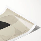 Geometric Electric Art Canvas – Minimalist Black & White Wall Decor