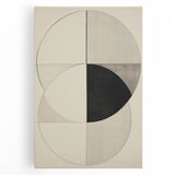Geometric Electric Art Canvas – Minimalist Black & White Wall Decor