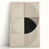 Geometric Electric Art Canvas – Minimalist Black & White Wall Decor
