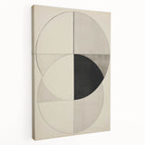 Geometric Electric Art Canvas – Minimalist Black & White Wall Decor