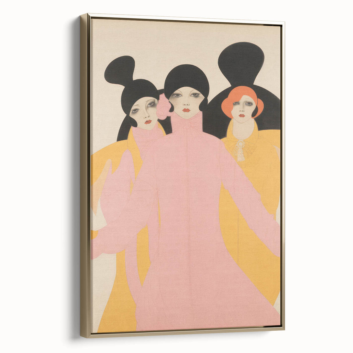 Stylized Electric Portrait Art – Modern Vibrant Electric Wall Canvas Decor