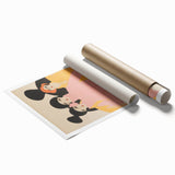 Stylized Electric Portrait Art – Modern Vibrant Electric Wall Canvas Decor