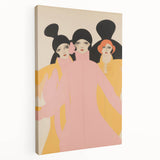 Stylized Electric Portrait Art – Modern Vibrant Electric Wall Canvas Decor